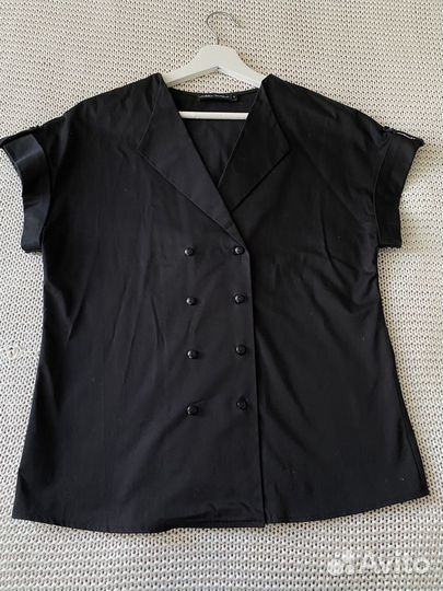 Блузка с коротким рукавом черная Isabel Garcia