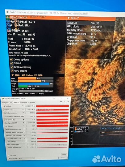 MSI RX 6600 8 gb armor