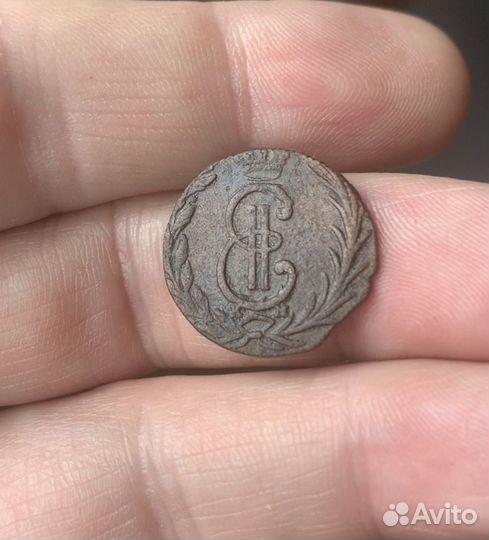 Денга 1770 год Сибирская монета