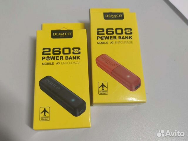 Внешний аккумулятор Demaco 2600Mah