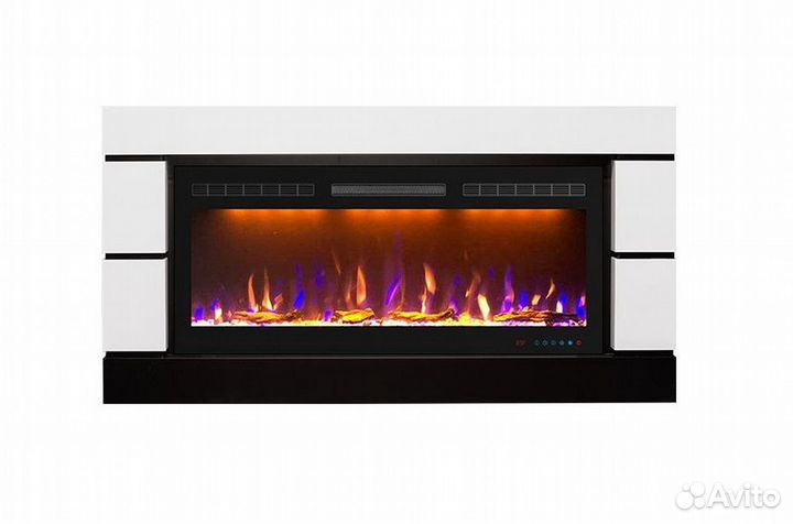 Широкие электрические камины. Рассрочка. Омск