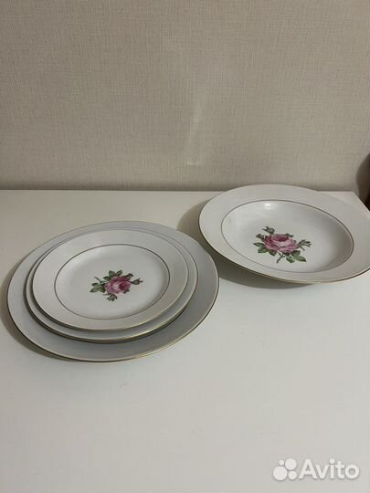 Тарелки Kahla Роза фарфор гдр