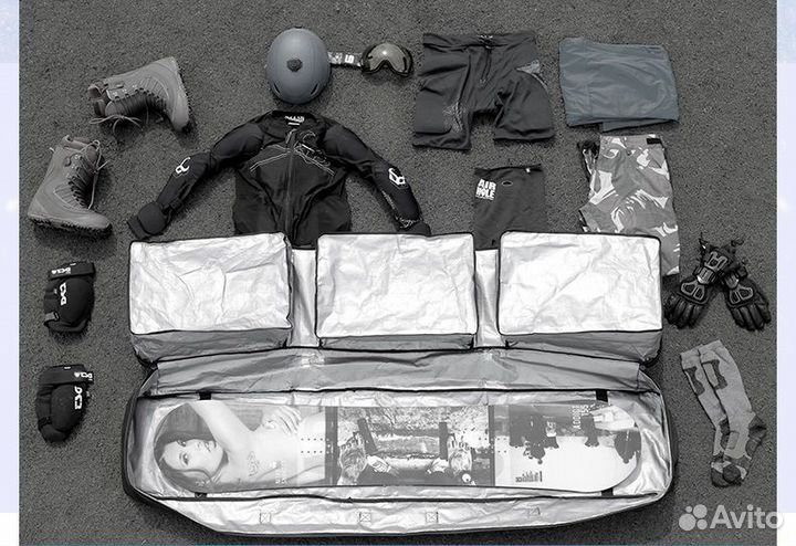 Чехол для сноуборда, лыж LDski Classic C. с колеса