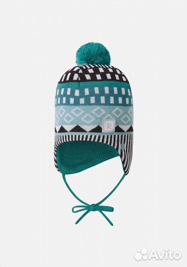 Шапка-бини Reima Tassutus зеленая 48