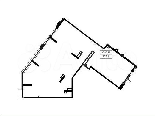 Продается торговое помещение площадью 203.4 кв.м