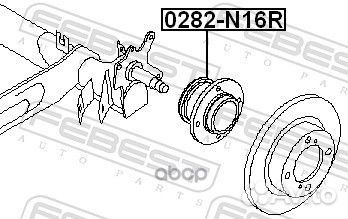 Ступица nissan almera -06 задн. 0282N16R Febest