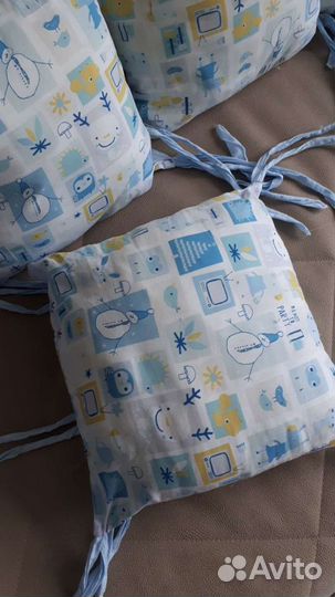 Мягкие бортики в кроватку / подушки для детской кр