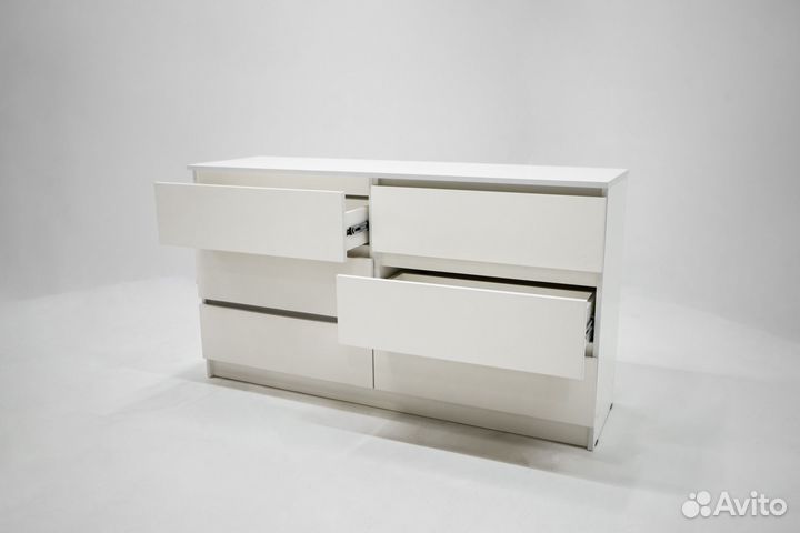 Комод белый широкий