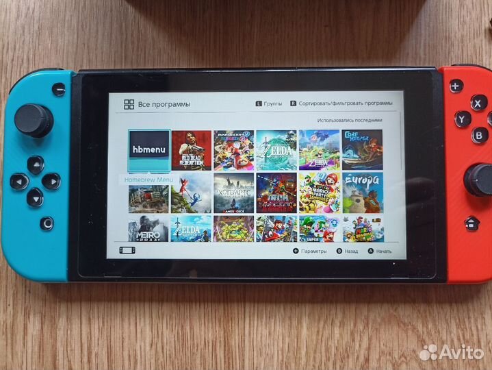 Nintendo Switch прошитый 160Gb + 33 игры