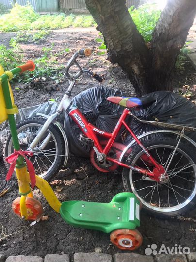 Велосипед, самокат