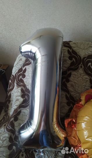 Шары,растяжка,колпачки на День Рождения 1 годик