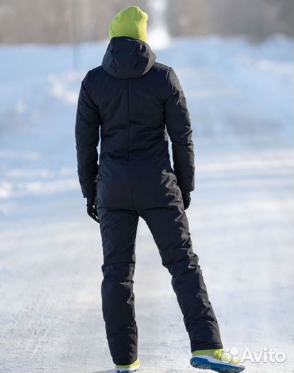 Р42. 156/158. Комбинезон зимний/ женский чёрный