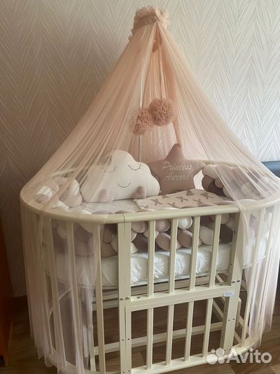 Балдахин в кроватку с держателем