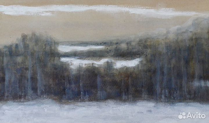 Пейзаж художника-передвижника М.Е. Харламова