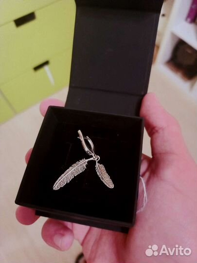 Серьга из серебра