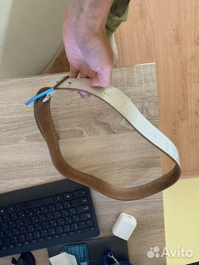 Ремень diesel белый кожаный, 103 см