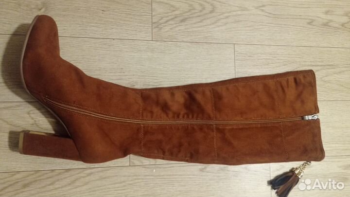 Сапоги осенние замшевые