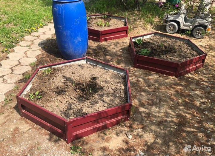 Грядка коричневая 1м х 1м х 22см