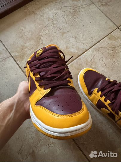 Кроссовки nike dunk low arizona state 10us