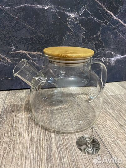 Стеклянный заварочный чайник