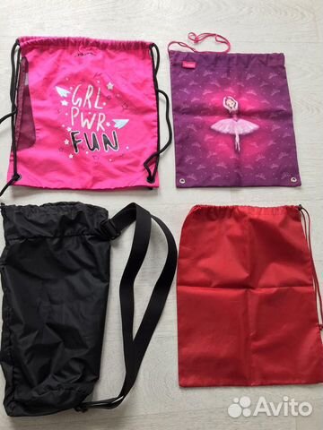 Мешок для обуви розовый красный чёрный