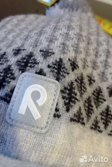Зимняя шапка Reima 46-48р. на 1-2г шерсть