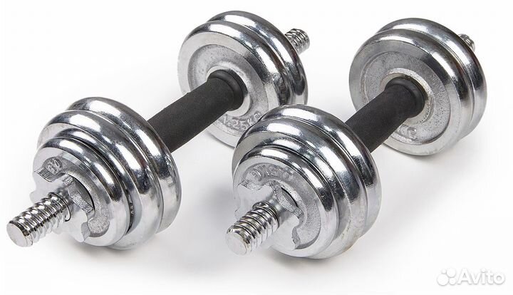 Набор гантелей Atlas Sport в чемодане 15 кг