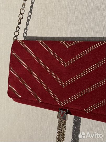 Сумка Mario Valentino кросс-боди бордовая