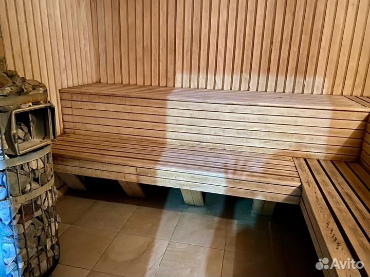 Русская баня на дровах с бассейном