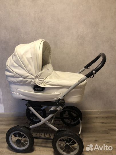 Коляска люлька peg perego с автокреслом