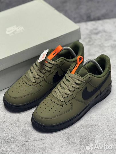 Кроссовки Nike Air Force 1 Medium Olive (Арт.16057)
