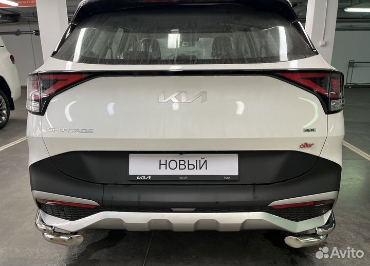 Защита заднего бампера KIA Sportage углы