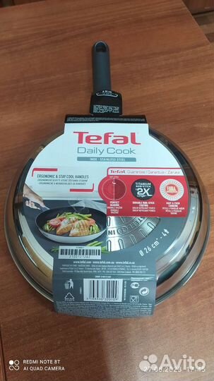 Новая tefal Тефаль сковорода нержавеющая сталь 26