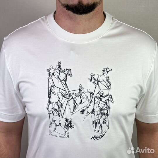 Футболка мужская hermes