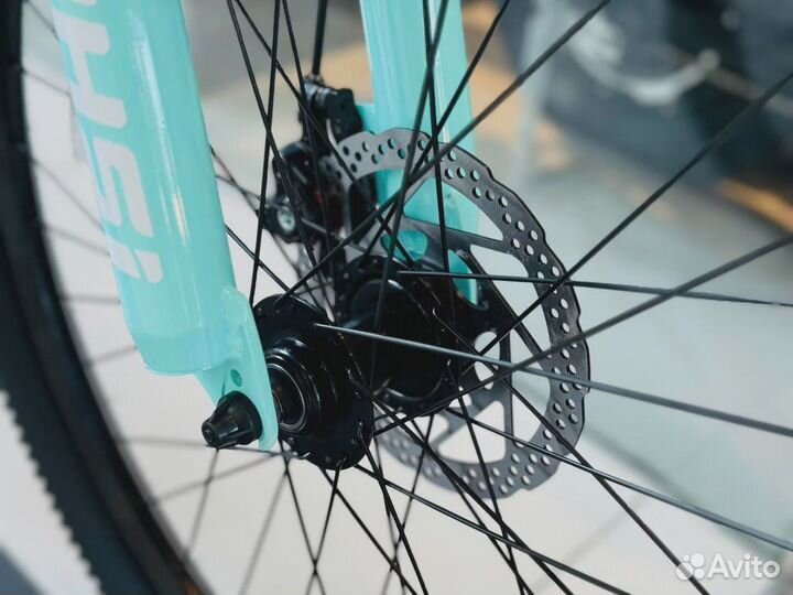 Велосипед горный скоростной funsi 613 21s 24'' зел