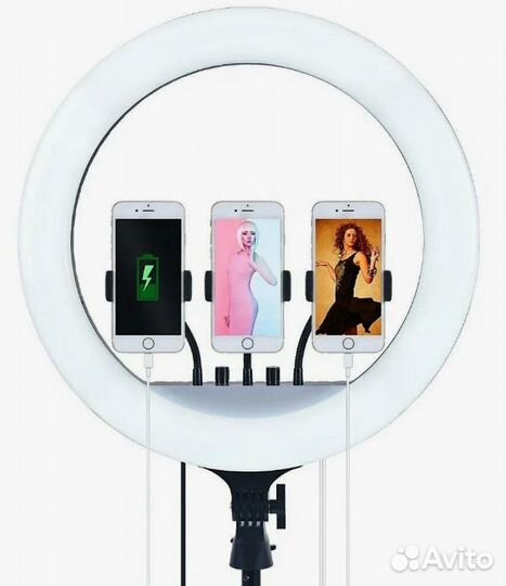 Кольцевая лампа 45см RL-18 + Усиленный штатив