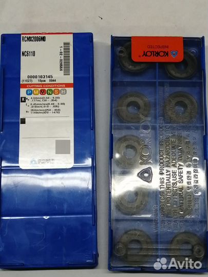 Пластины Korloy rcmx 2006 MO NC3220 NC6110