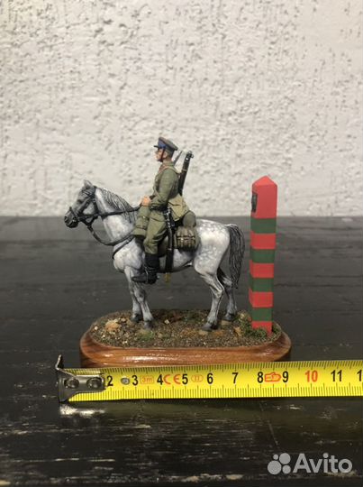 Оловянный солдатик 54 мм. Пограничник, в росписи