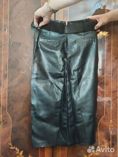 Кожаная юбка