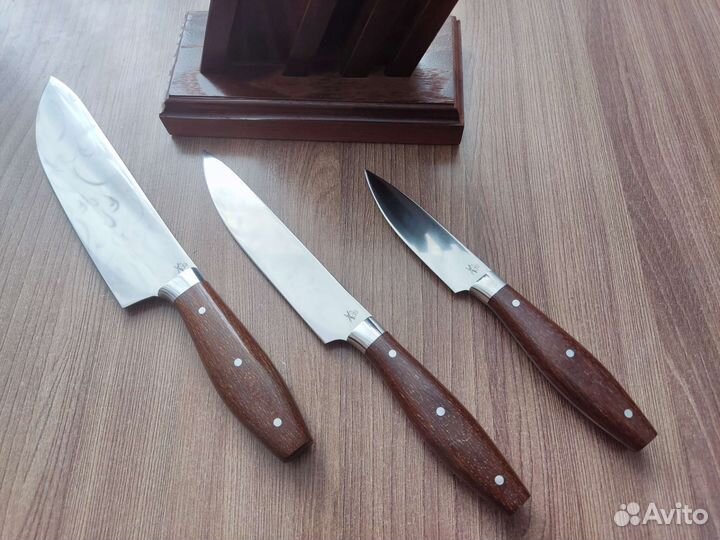 Набор кухонных ножей с подставкой (х12мф ков)