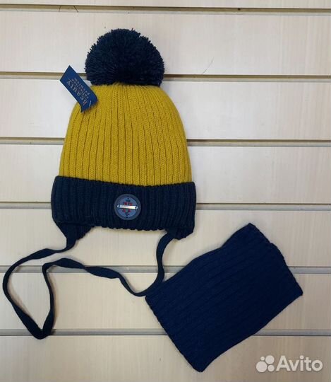 Шапка+снуд зимняя новая 52-54