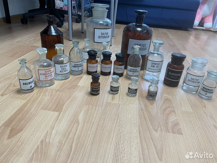 Штанглассы с притертой крышкой