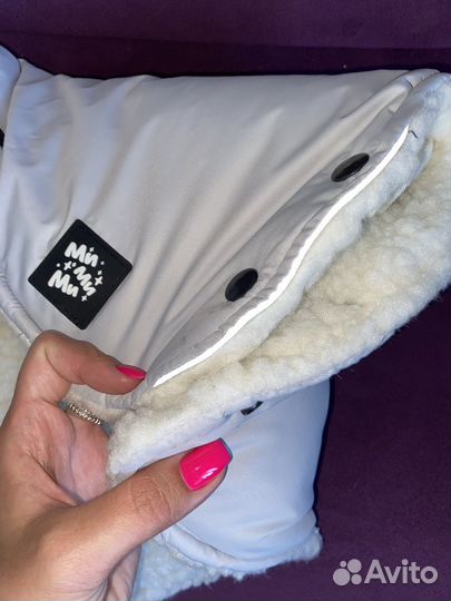 Зимняя муфта мимими на коляску или санки