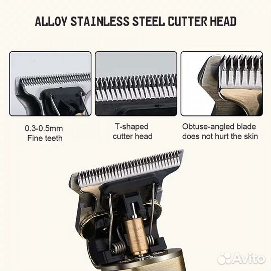 Винтаж Бритва-Триммер б/п зарядка, Усиленный Аккум