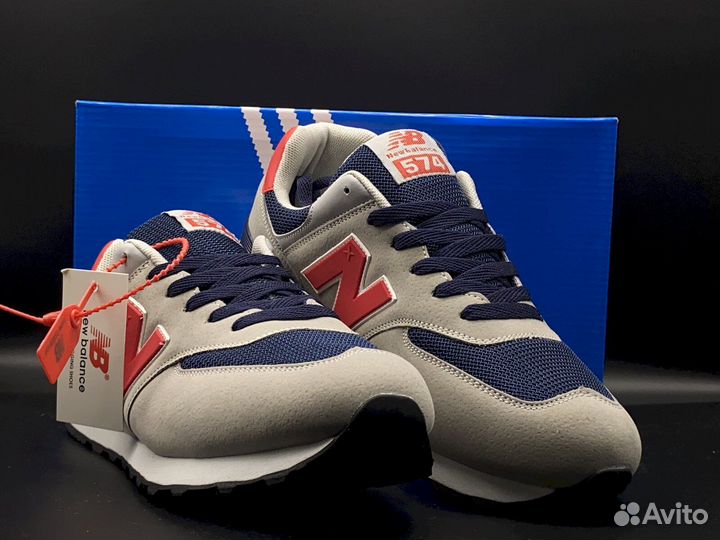 Мужские кроссовки New Balance: серый цвет, совреме