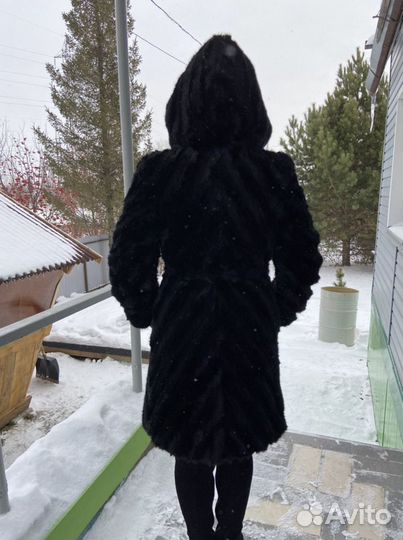 Шуба из экомеха