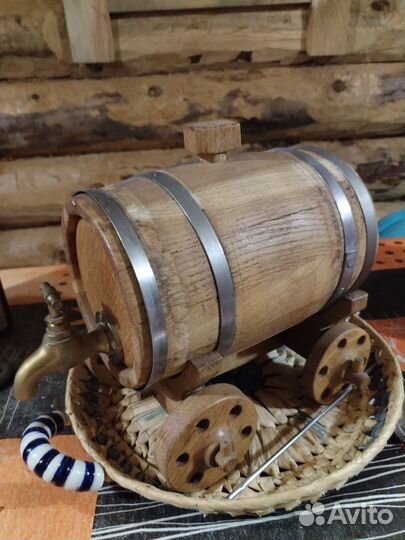 Дубовая винтажная бочка СССР