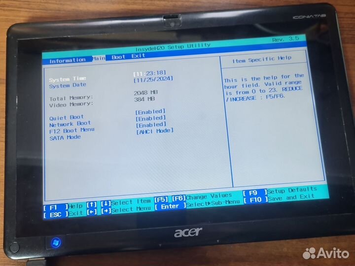 Acer iconia tab w501