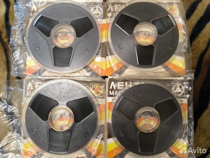 Бобины 18см Поп 60-х (2) катушки магнитная лента