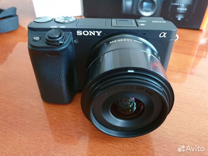 Sony alpha A6400 + объектив Sigmа 19mm, f2.8